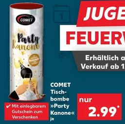 Tischbombe »Party Kanone«