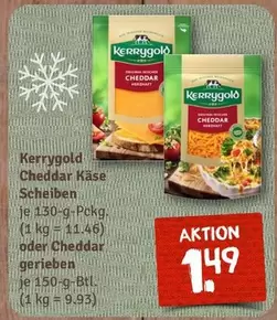 Cheddar Käse Scheiben oder Cheddar gerieben