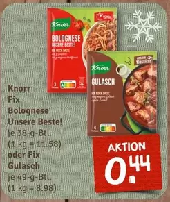 Knorr - Fix Bolognese oder Fix Gulasch