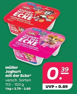 Joghurt mit der Ecke