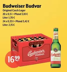 Budweiser - Budvar Original Czech Lager