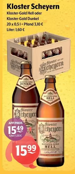 Kloster Scheyern - Kloster-Gold Hell Oder Kloster-Gold Dunkel 