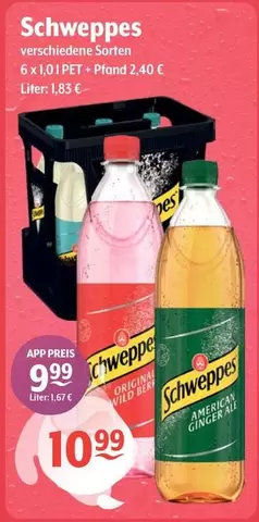Schweppes - Verschiedene Sorten