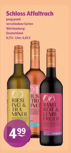 Schloss Affaltrach - Jungspund Verschiedene Sorten Württemberg/Deutschland