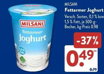 Fettarmer Joghurt