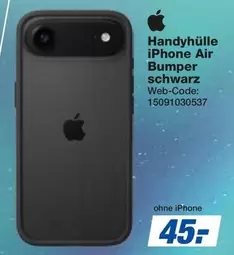 Handyhülle iPhone Air Bumper schwarz