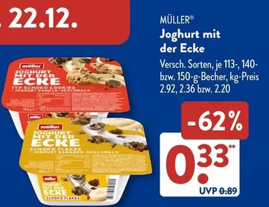 Miller - Joghurt mit der Ecke