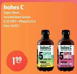 Hohes C - Super Shots Verschiedene Sorten