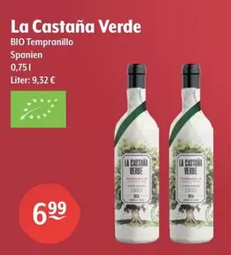 La Castaña Verde - BIO Tempranillo Spanien