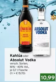 Absolut - Kahlúa oder Vodka