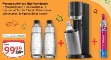 Sodastream - Wassersprudler Duo Titan Vorteilspack