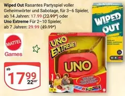 Mattel - Wiped Out oder Uno Extreme