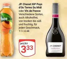 JP. Chenet IGP Pays d'Oc Terres Du Midi oder Vin de France