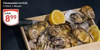 Felsenaustern im Korb