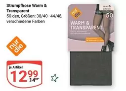 Strumpfhose Warm & Transparent