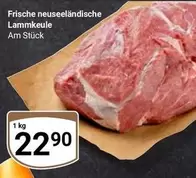 Frische neuseeländische Lammkeule