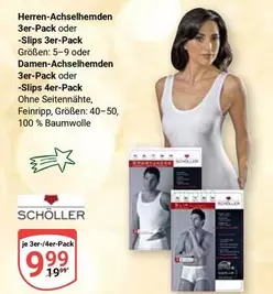 Herren-Achselhemden 3er-Pack oder -Slips 3er-Pack oder Damen-Achselhemden 3er-Pack oder -Slips 4er-Pack