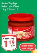 Dip Salsa oder Käse