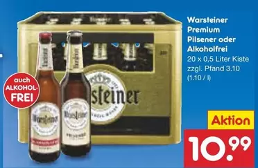 Warsteiner - Premium Pilsener oder Alkoholfrei