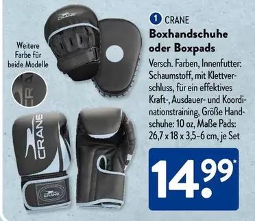 Hand - Boxhandschuhe oder Boxpads