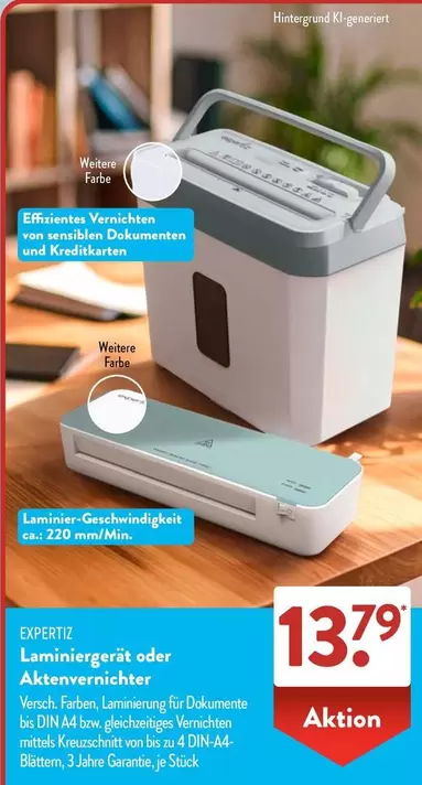 Laminiergerät oder Aktenvernichter