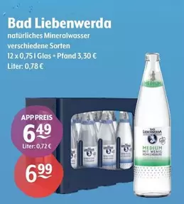 Bad Liebenwerda - Natürliches Mineralwasser Verschiedene Sorten 