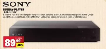 Sony - BLURAY-PLAYER BDP-S1700K