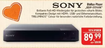 Sony - BluRay-Player BDP-S1700K