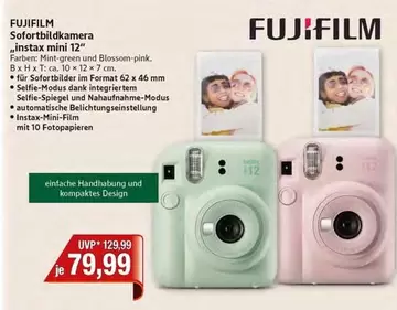 Fujifilm - Sofortbildkamera instax mini 12"