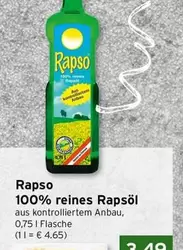 100% reines Rapsöl