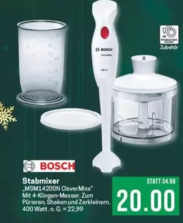 Bosch - Stabmixer MSM14200N CleverMixx