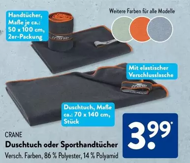 Duschtuch oder Sporthandtücher