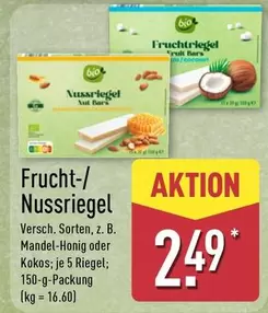 Bio - Frucht-/ Nussriegel