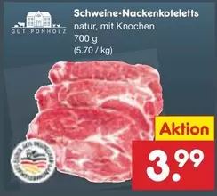Schweine-Nackenkoteletts