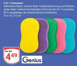 Genius - 2-in-1-Schwamm