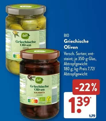 Bio - Griechische Oliven