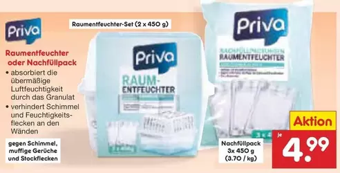 Raumentfeuchter oder Nachfüllpack