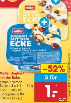 Miller - Joghurt mit der Ecke