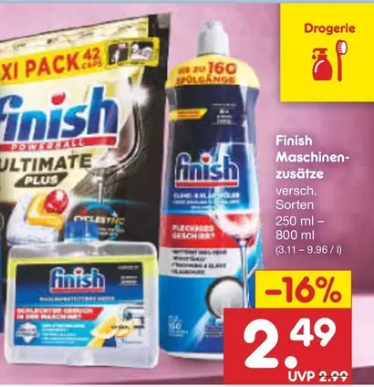 Finish - Maschinen-zusätze