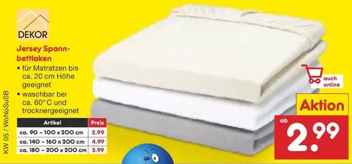 Jersey Spann-bettlaken
