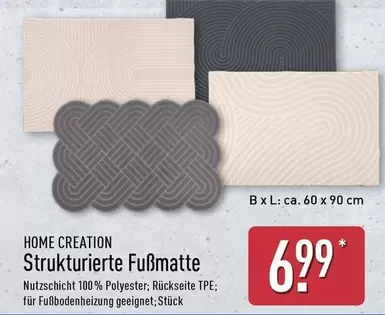 Strukturierte Fußmatte