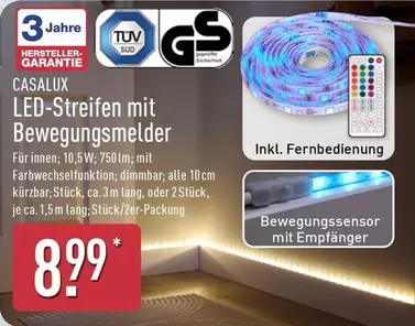 LED-Streifen mit Bewegungsmelder