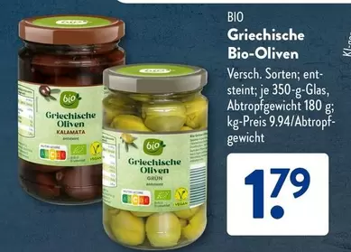 Bio - Griechische -Oliven