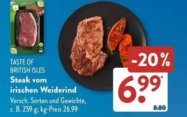 Steak vom irischen Weiderind