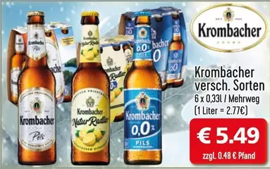 Krombacher - versch. Sorten