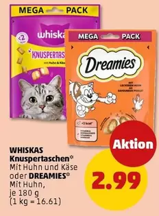 Whiskas - Knuspertaschen oder DREAMIES