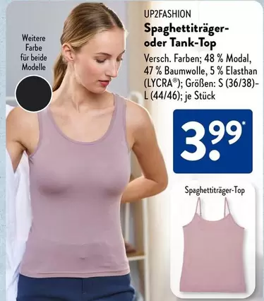 Spaghettiträger- oder Tank-Top