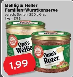 Familien-Wurstkonserve