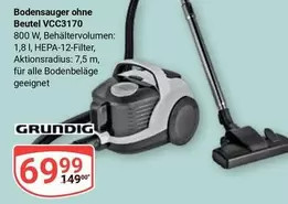 Bodensauger ohne Beutel VCC3170