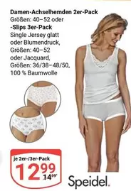 Damen-Achselhemden 2er-Pack -Slips 3er-Pack
